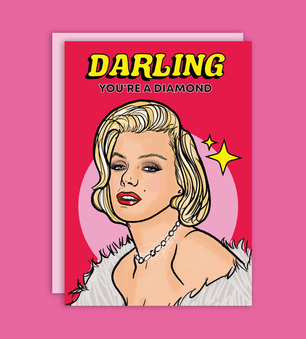 Marilyn Monroe Diamond wenskaart