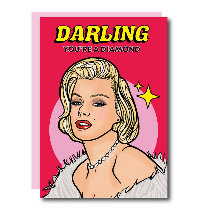 Marilyn Monroe Diamond wenskaart