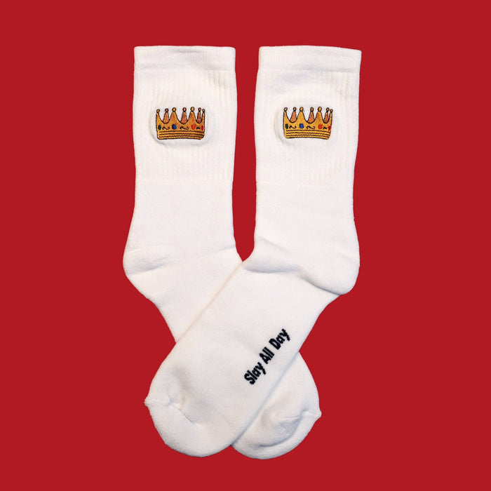 Slay all day - Crown sokken: L (43-46)
