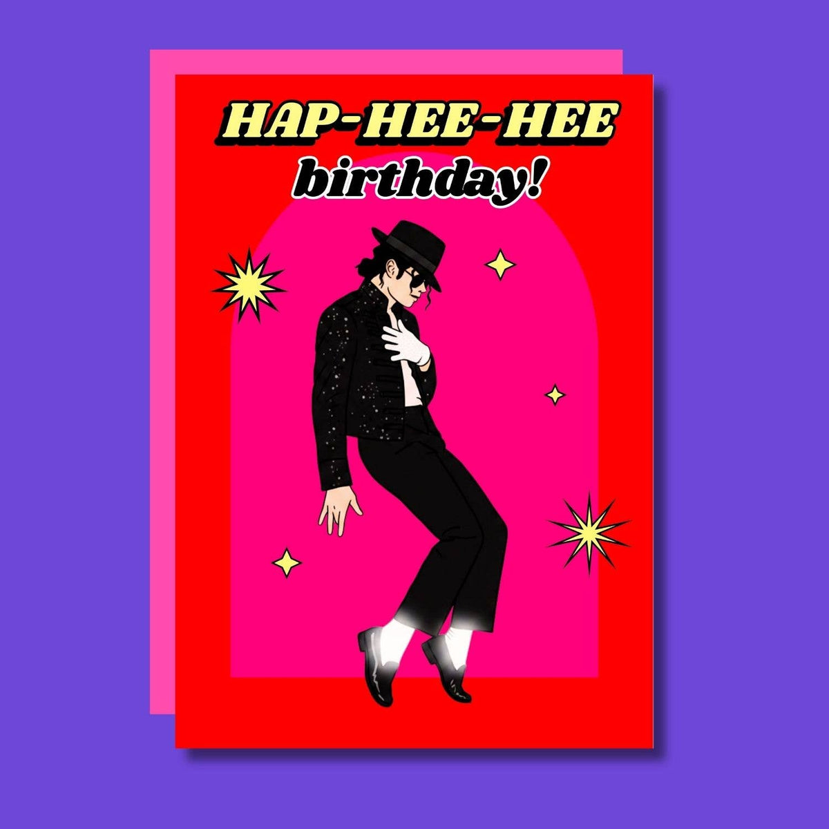 Hap-Hee-Hee birthday card with funny music icon