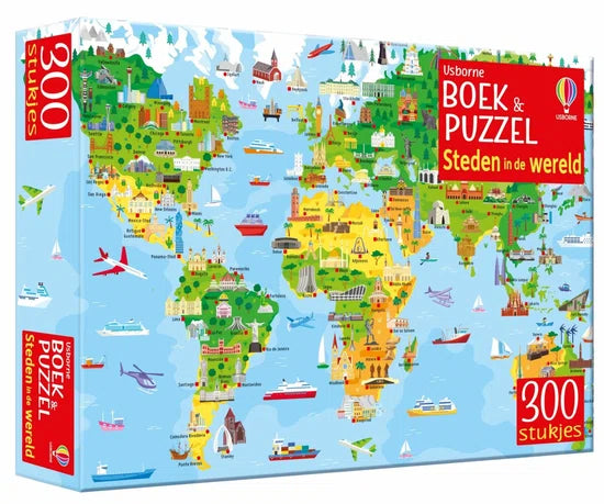 Steden in de wereld boek/puzzel