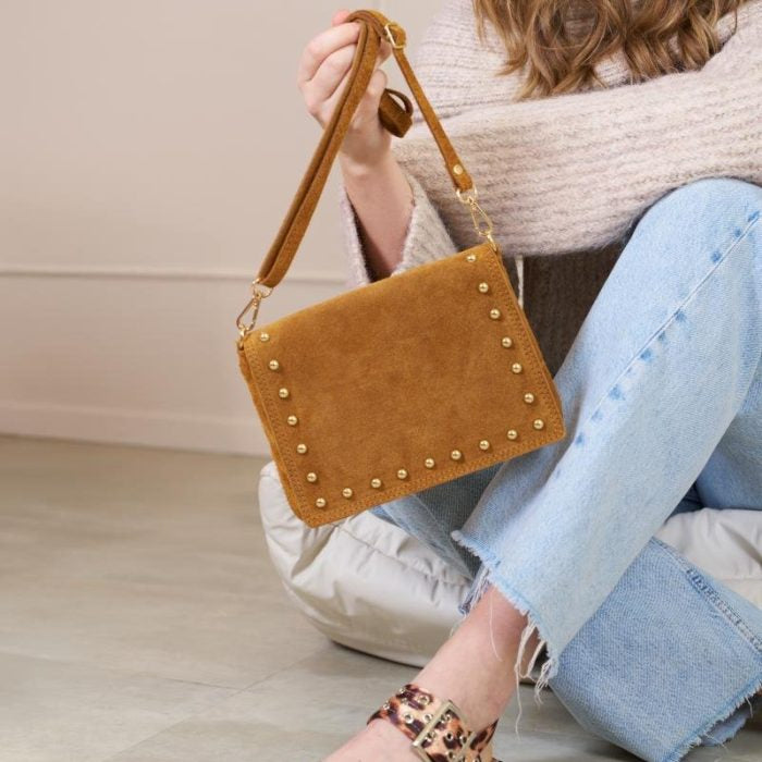 Baggy Shop Button bag – Cognac