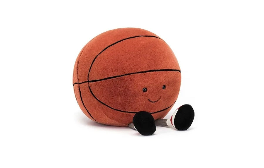 Jellycat amuseables knuffelbasketbal