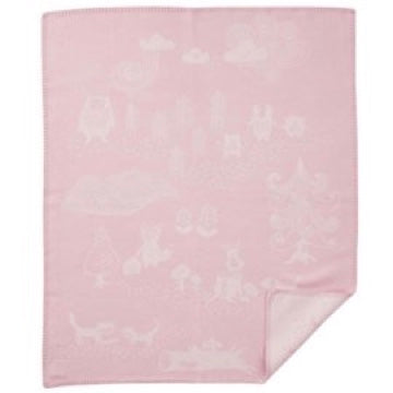 Klippan wiegdeken brushed cotton Little bear roze