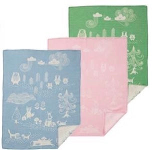 Klippan wiegdeken brushed cotton Little bear roze