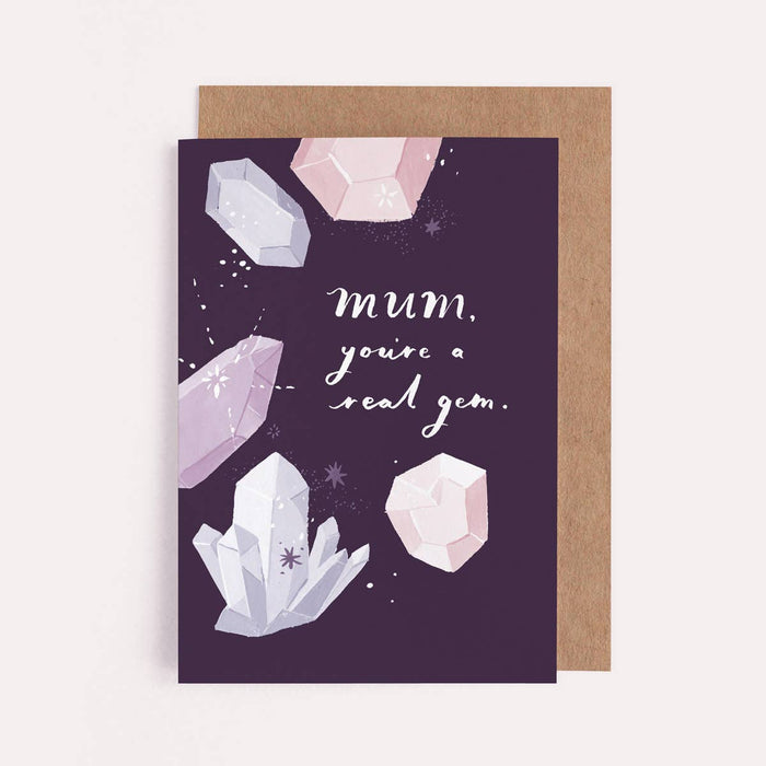 Real Gem Mum Card | Moederdagkaart | Vrouwelijke verjaardagskaart