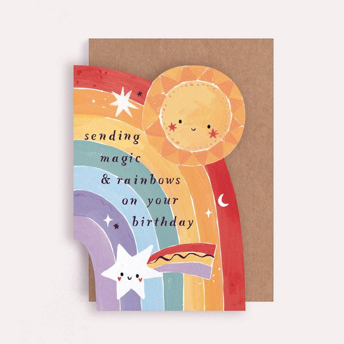 Kinder Regenboog Verjaardagskaart | Kinder Verjaardagskaarten
