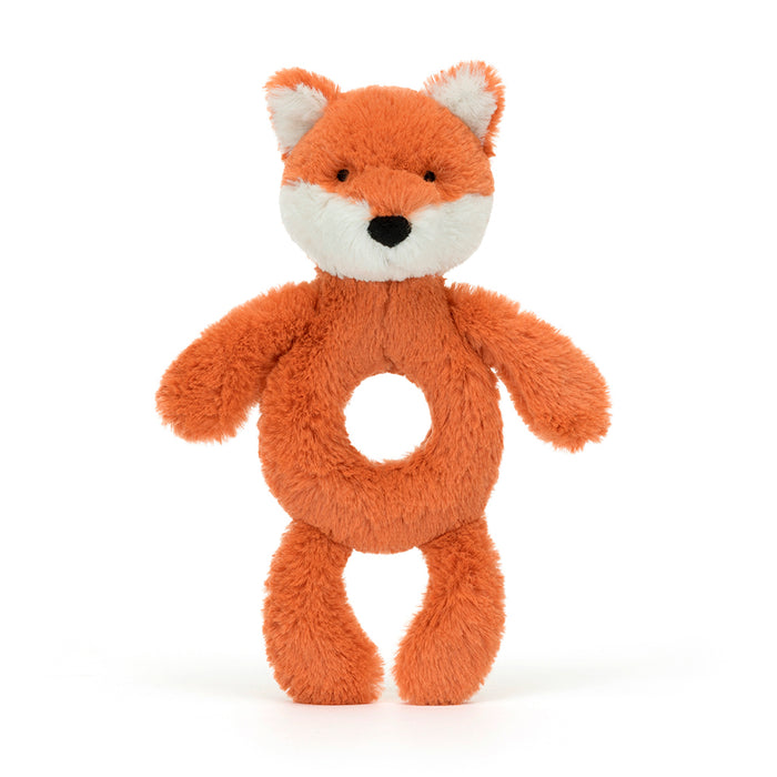 Jellycat Bashful Fox Cub Ring Rattle - rammelaar