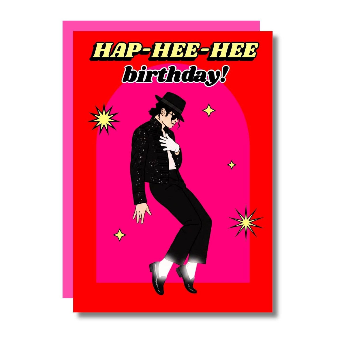 Hap-Hee-Hee birthday card with funny music icon