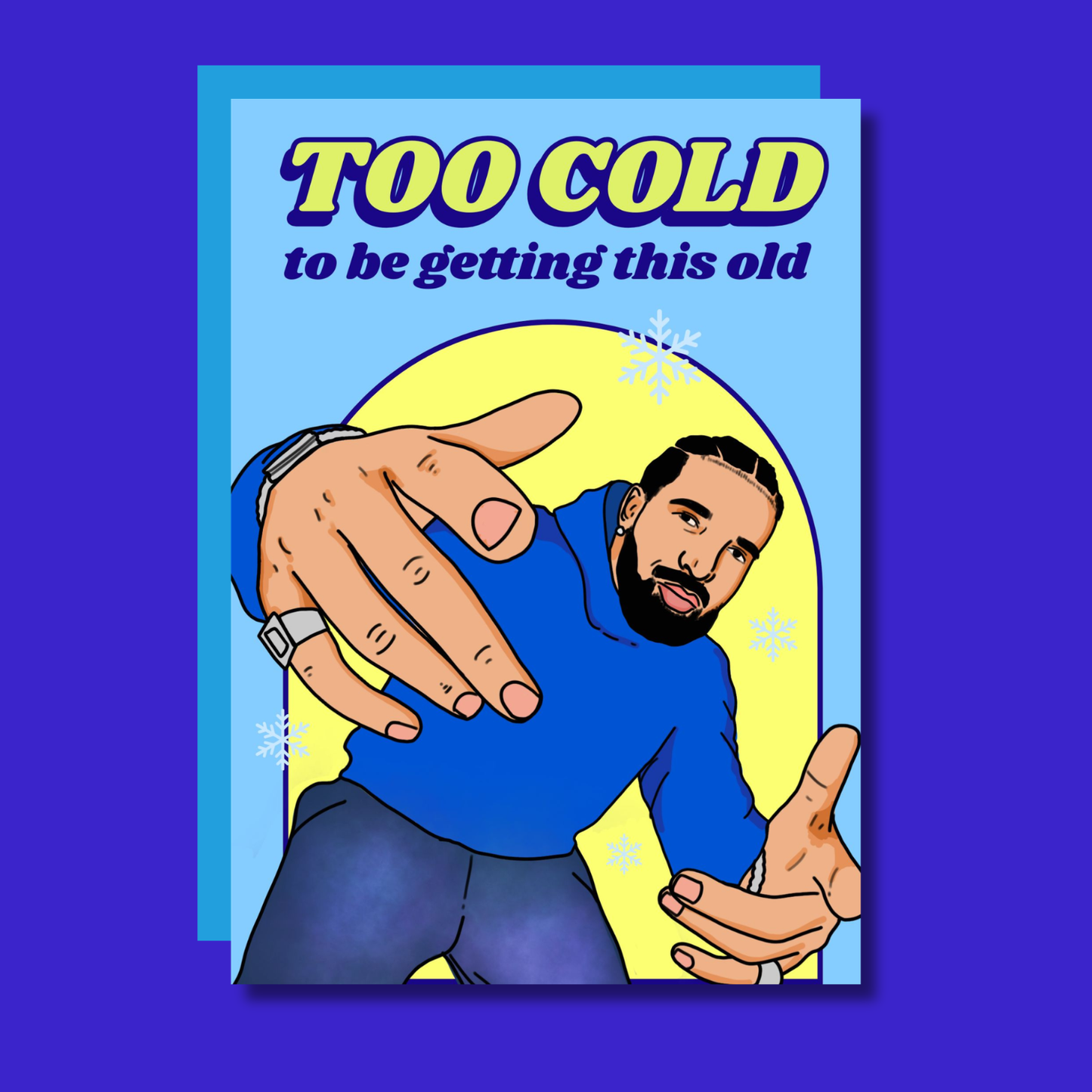 Te cool om zo oud te worden — Iceman Rapper verjaardagskaart