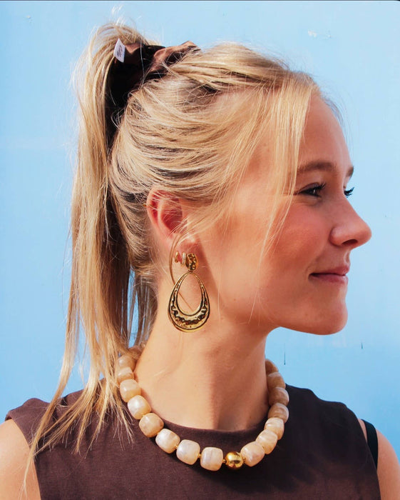 Statement oorbel vervaardigd druppel