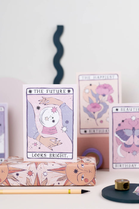 Tarot Flower verjaardagskaart | Tarotkaart | Bloemenkaarten