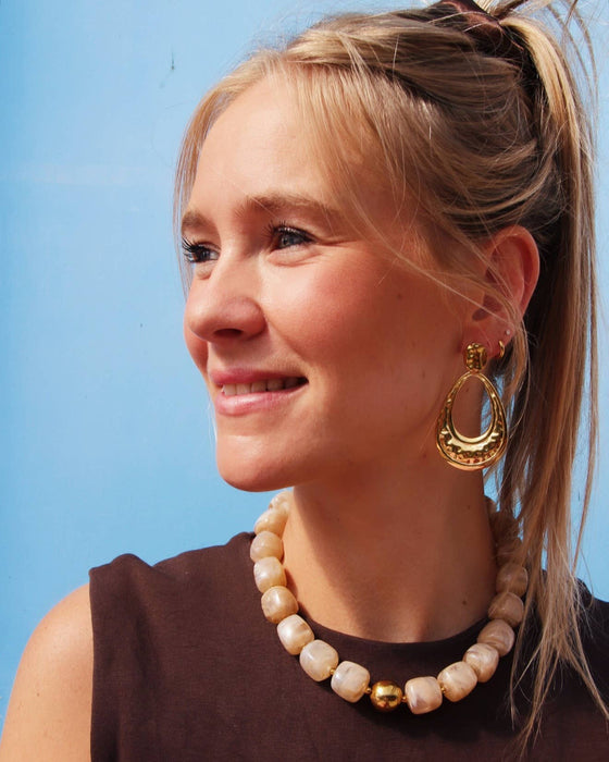 Statement oorbel vervaardigd druppel