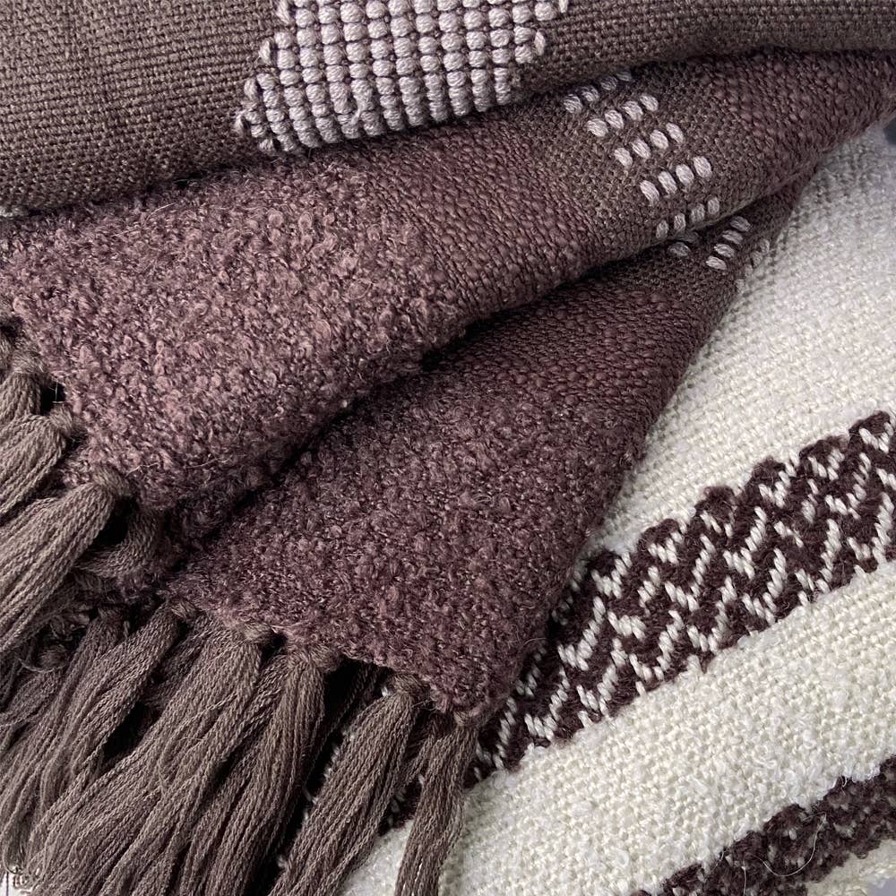 Crafty kastanjebruine plaid