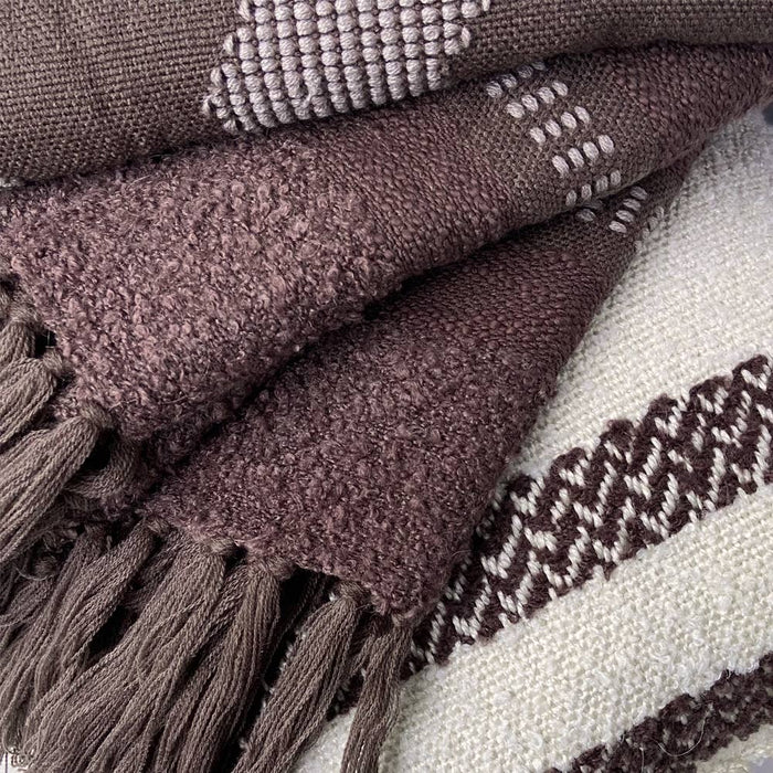 Crafty kastanjebruine plaid