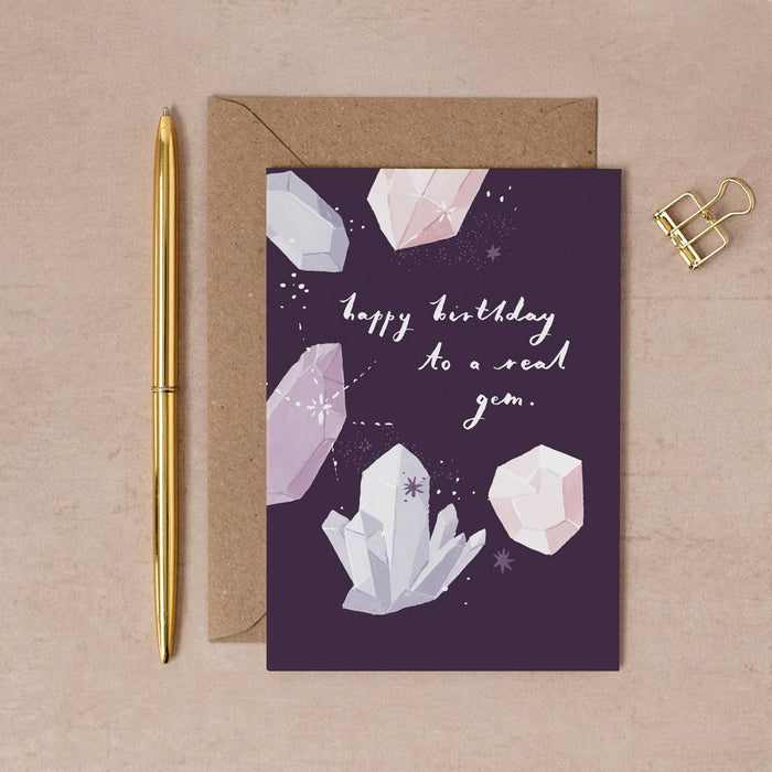 Real Gem Mum Card | Moederdagkaart | Vrouwelijke verjaardagskaart