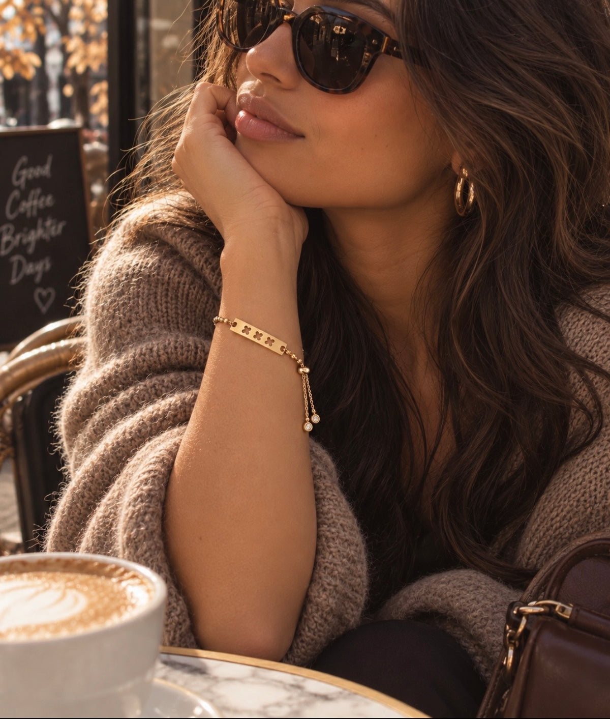 Gouden armband Amsterdamse kruisjes