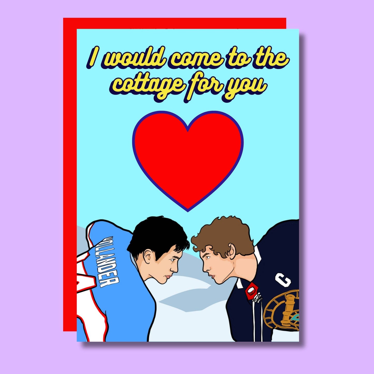 Ik Zou Naar Het Huisje Komen Verhitte Rivaliteit Liefdeskaart