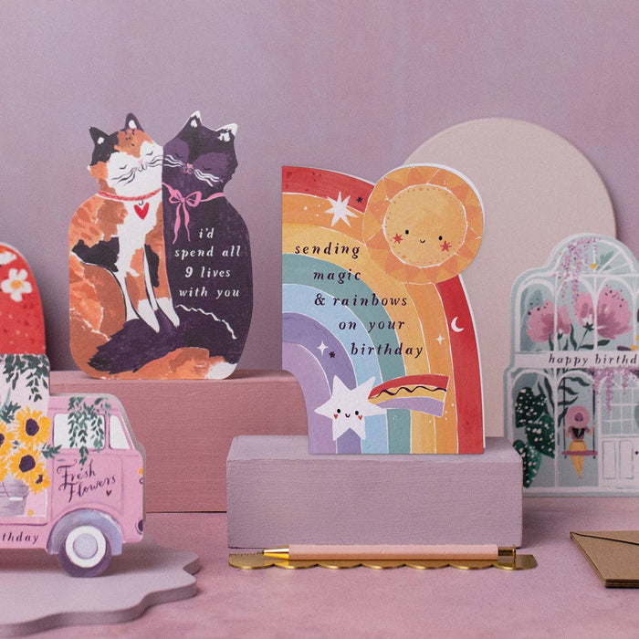 Kinder Regenboog Verjaardagskaart | Kinder Verjaardagskaarten