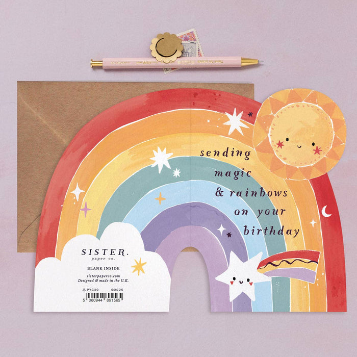 Kinder Regenboog Verjaardagskaart | Kinder Verjaardagskaarten