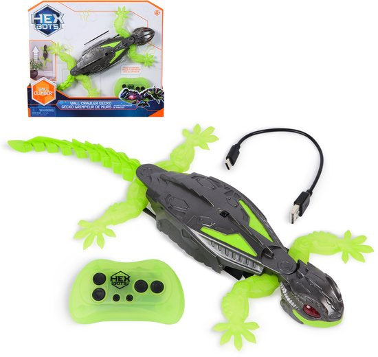 Hex Bots - Muurkruipende Gekko RC - Oplaadbaar robotspeelgoed met afstandsbediening