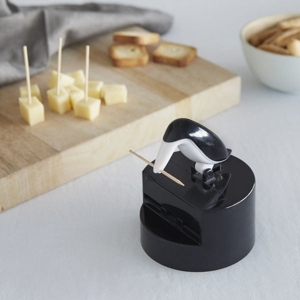 Balvi Toothpick holder Pelican black plastic