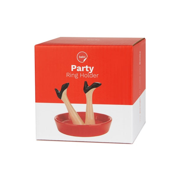 Balvi Ring holder Happy Legs Party ceramic