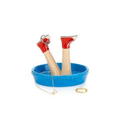 Balvi Ring holder Happy Legs Urban ceramic