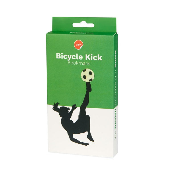 Balvi Bookmark Bicycle Kick Girl black/white