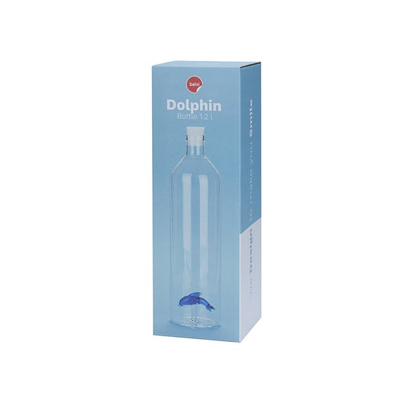 Balvi Bottle Atlantis Dolphin 1.2 L borosilicate