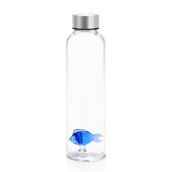 Balvi Bottle Blue Fish 0.5 L borosilicate