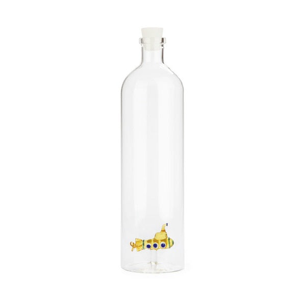 Balvi Bottle Atlantis Submarine yellow glass