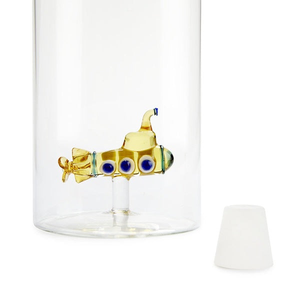 Balvi Bottle Atlantis Submarine yellow glass