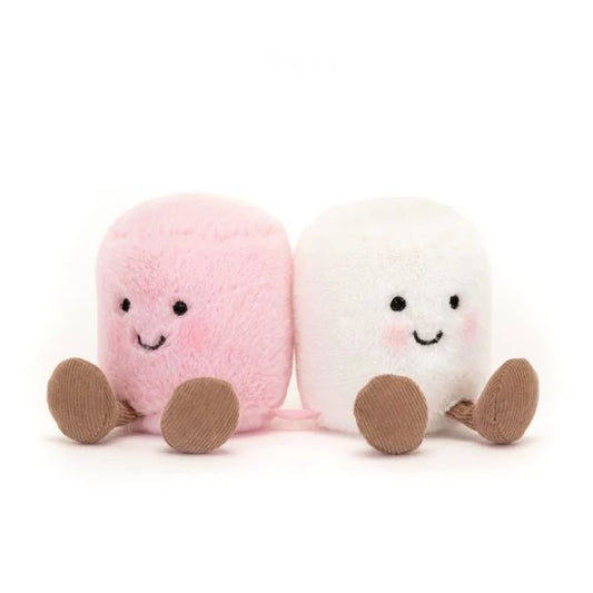 Jellycat amuseables Pink &White marshmallows knuffel