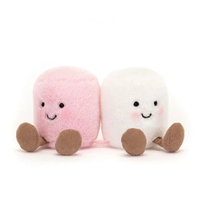 Jellycat amuseables Pink &White marshmallows knuffel
