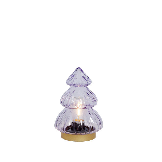 Light & Living Tafellamp LED Ø12x18 cm TREE lila-goud