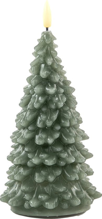 Anna's Collection | Led kaars kerstboom | Jade groen | 20cm | timer