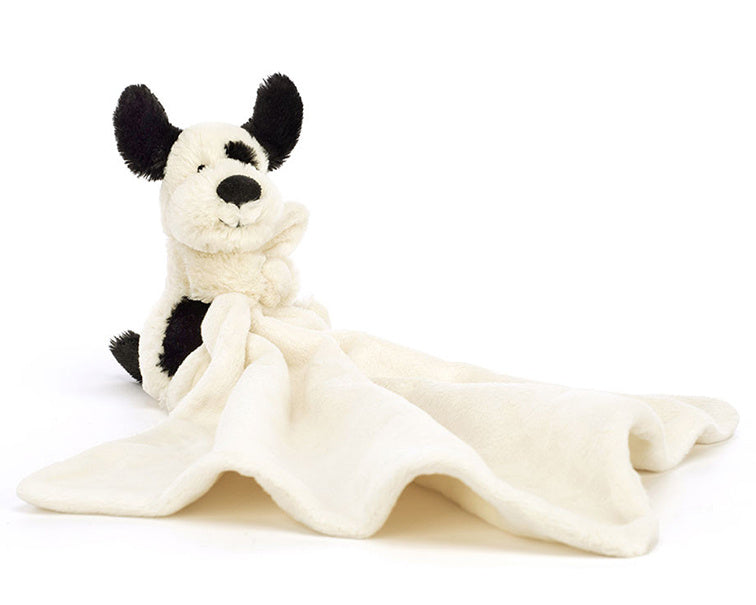 Jellycat Knuffeldoekje Puppy, Bashful Black & Cream Puppy Soother