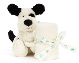 Jellycat Knuffeldoekje Puppy, Bashful Black & Cream Puppy Soother