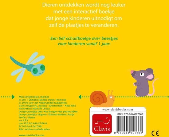 Clavis Mijn schuifboekje - Diertjes