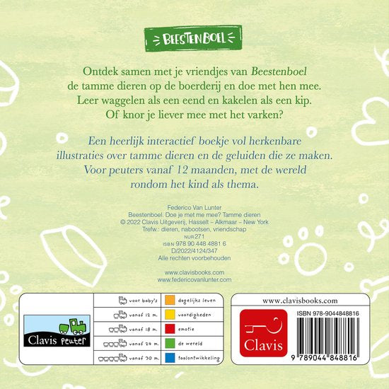 Clavis Beestenboel - Doe je met me mee? Tamme dieren