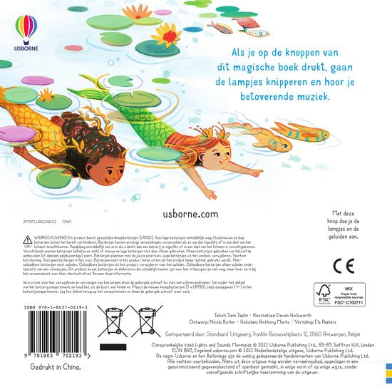 USBORNE Lichtjes en geluiden Zeemeerminnen