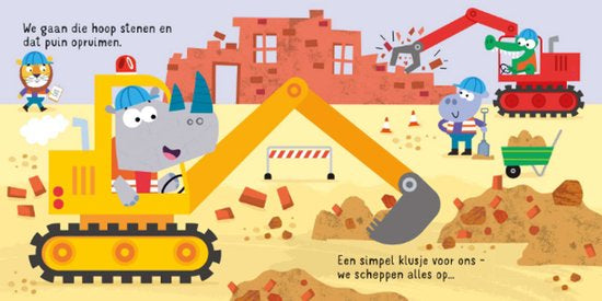 Clavis Usborne Geluidsboekjes Meerijden op een graafmachine!