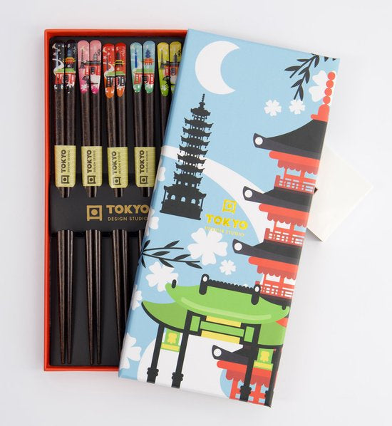 Tokyo Design Studio - Chopstick - Giftset/5 - Temples