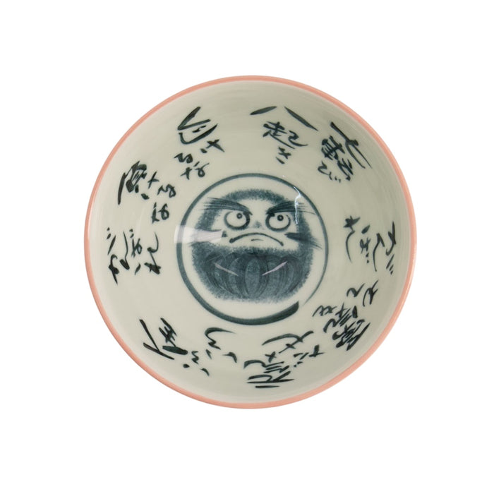 Tokyo Design Studio Kawaii Rice Bowl Daruma 11.4x6.2cm 300ml Pink