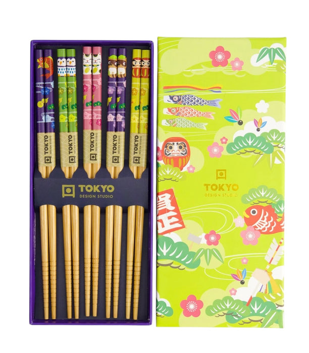 Tokyo Design Studio – Chopstick Giftset – Lente Groen – 5 Stuks