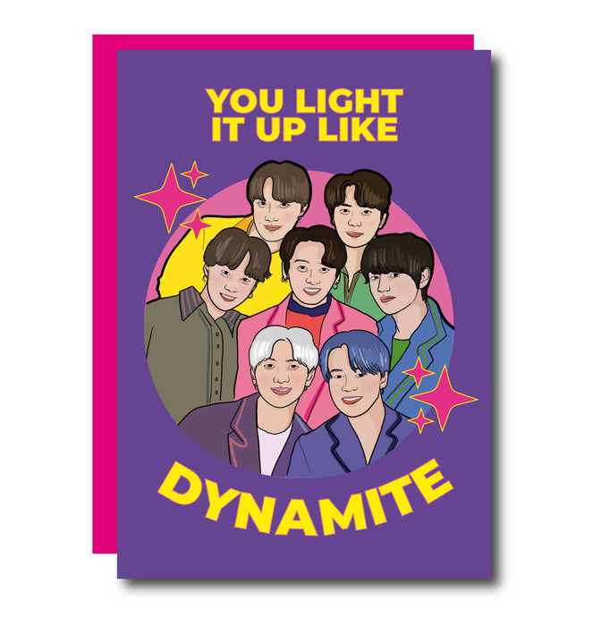 Je Straalt Als Dynamiet Wenskaart