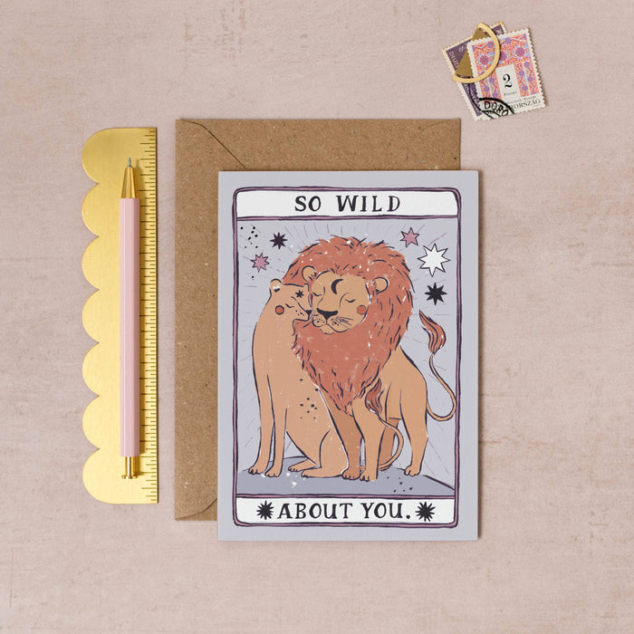 Wild About You Kaart | Jubileumkaarten | Liefde Tarotkaart