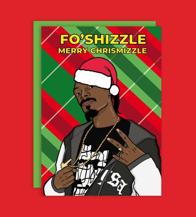 Fo'Shizzle Chrismizzle Kerstgroetkaart