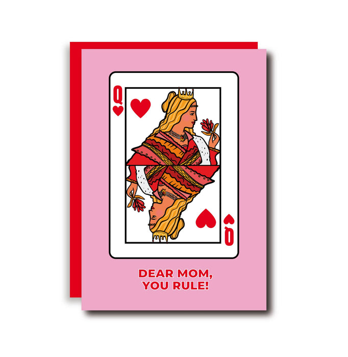Moederdag koningin kaart